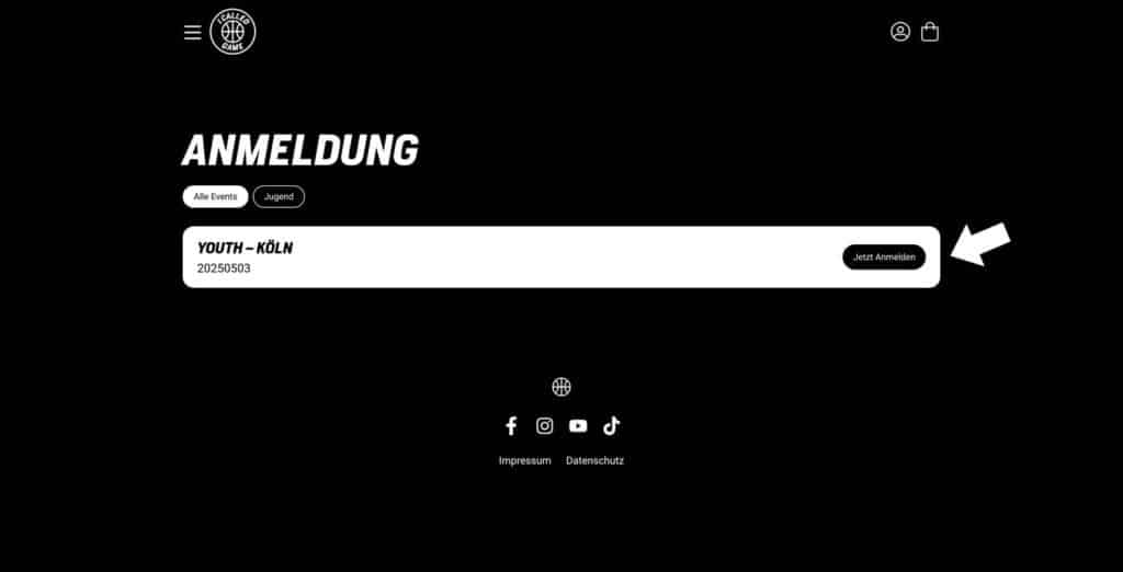 Anmeldung I called Game 1