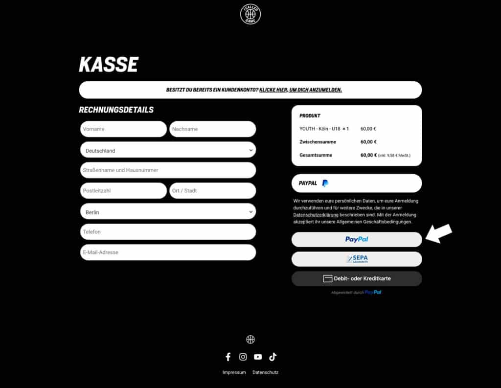 Anmeldung I called Game 4