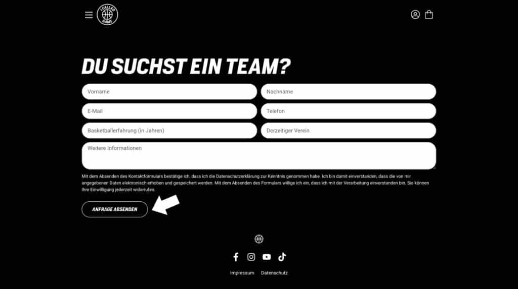 du suchst ein team